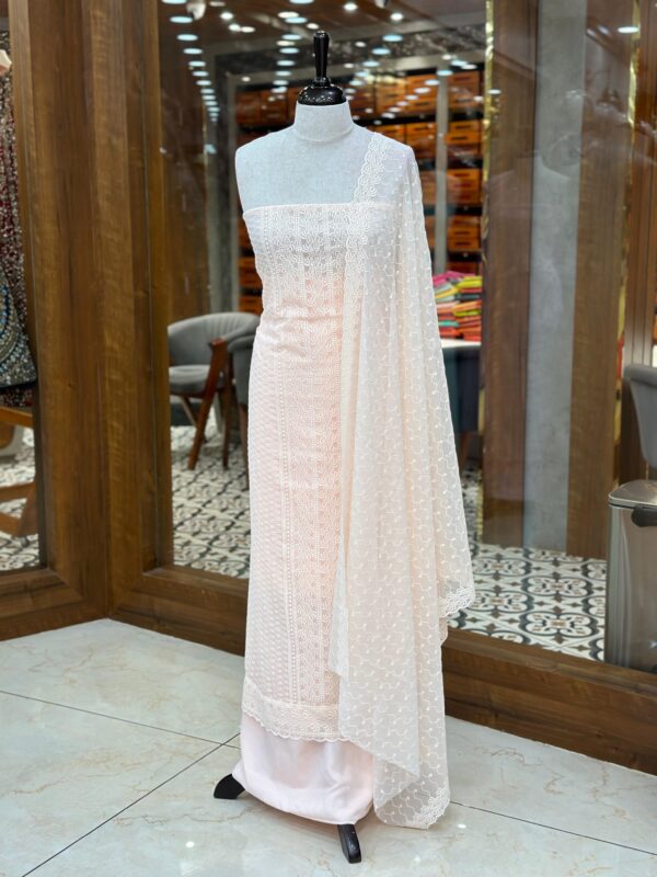 Georgette Chikankari kurthi M039 - Image 3