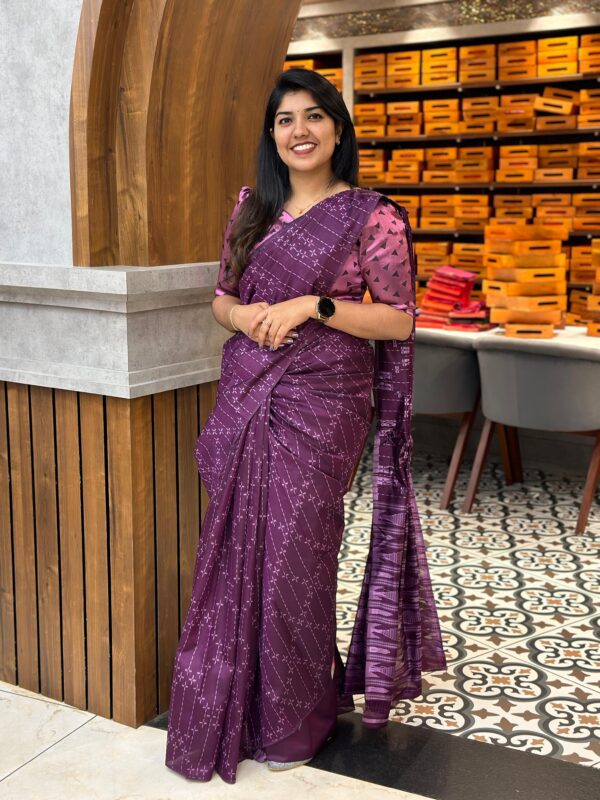 Slub Silk Saree M035