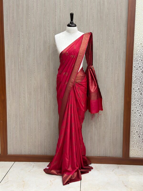 Soft Silk Saree M045 - Image 7