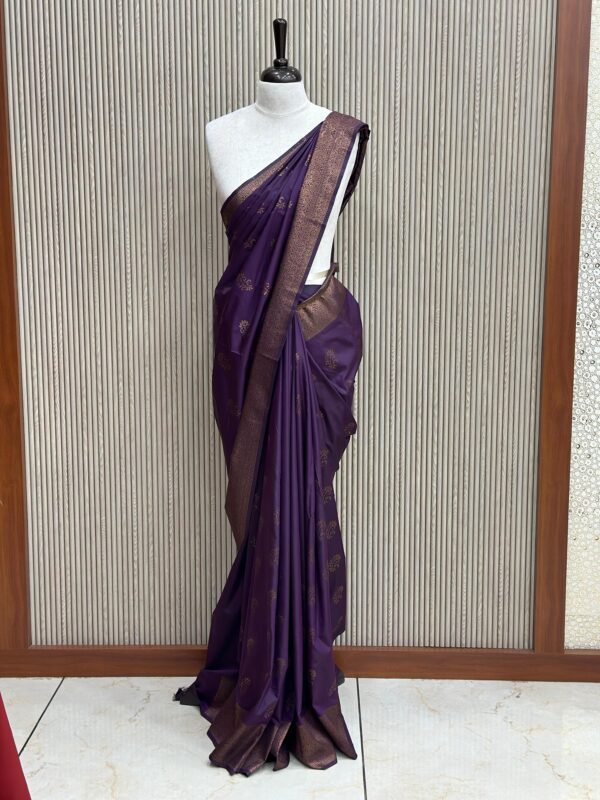 Soft Silk Saree M045 - Image 6