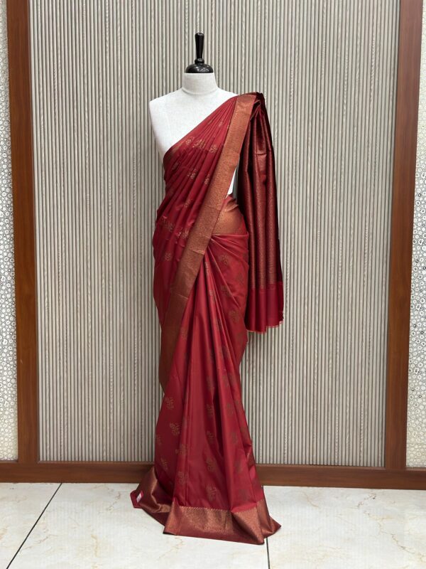Soft Silk Saree M045 - Image 5