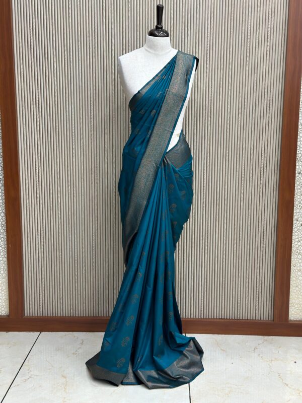 Soft Silk Saree M045 - Image 4