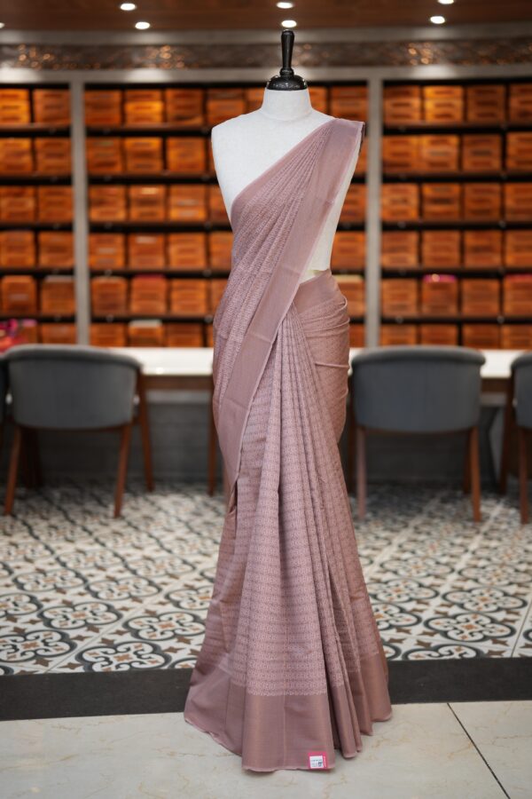 Brocade Semi silk Saree M058 - Image 5