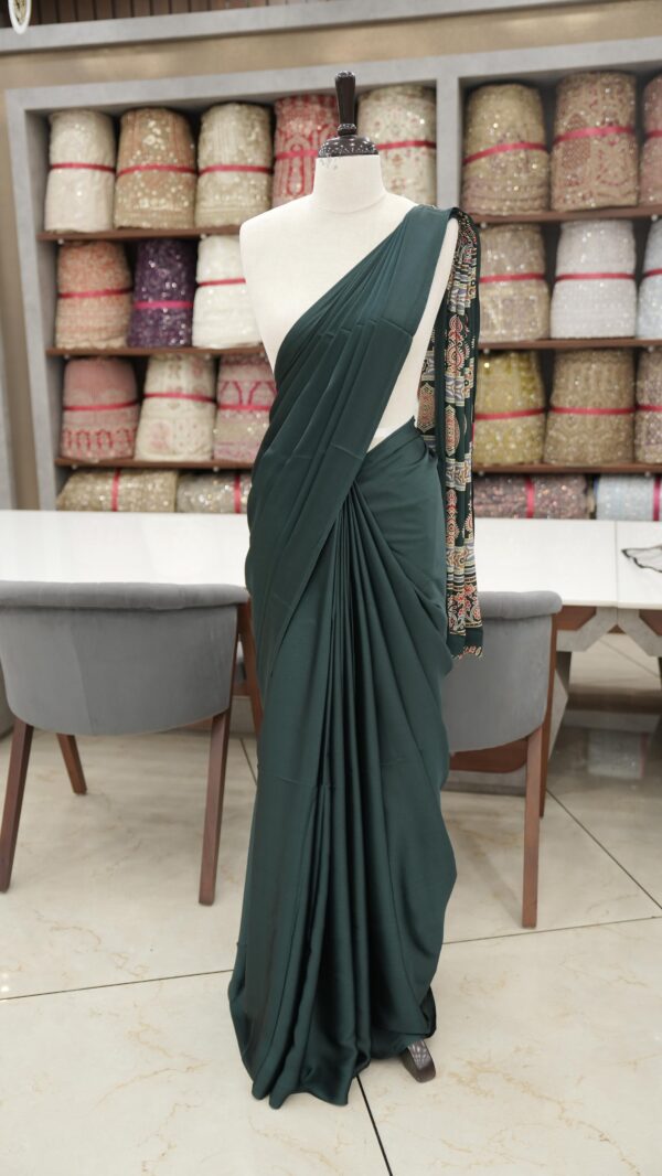 Semi Modal Silk Saree M063 - Image 6