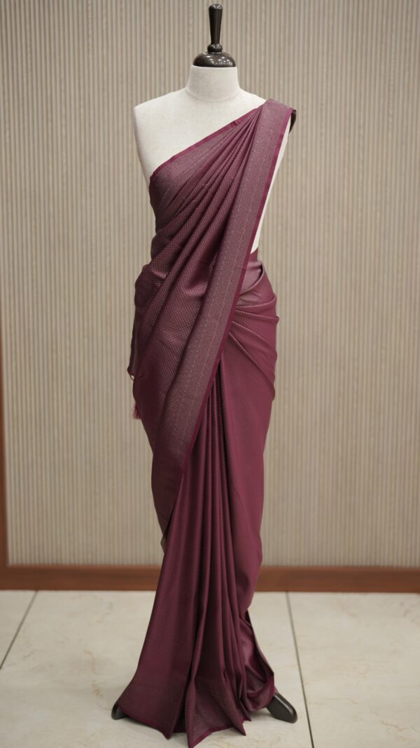 Soft Silk Saree M070 - Image 3