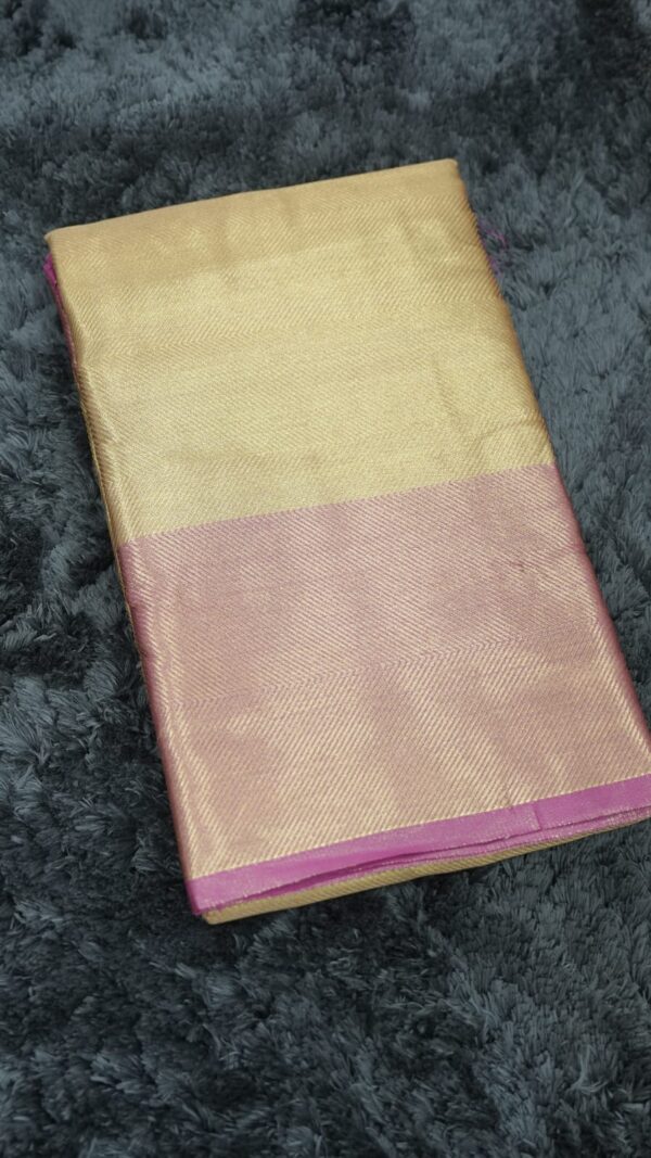 Tissue silk Saree M068 - Image 2