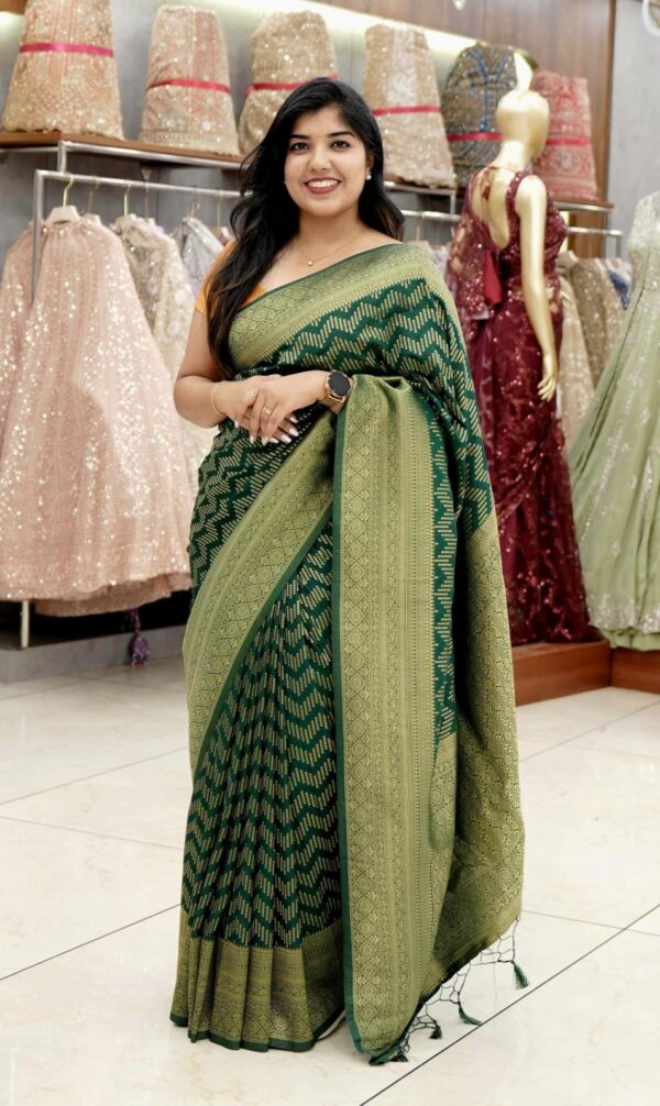 Georgette Banarasi Saree M069