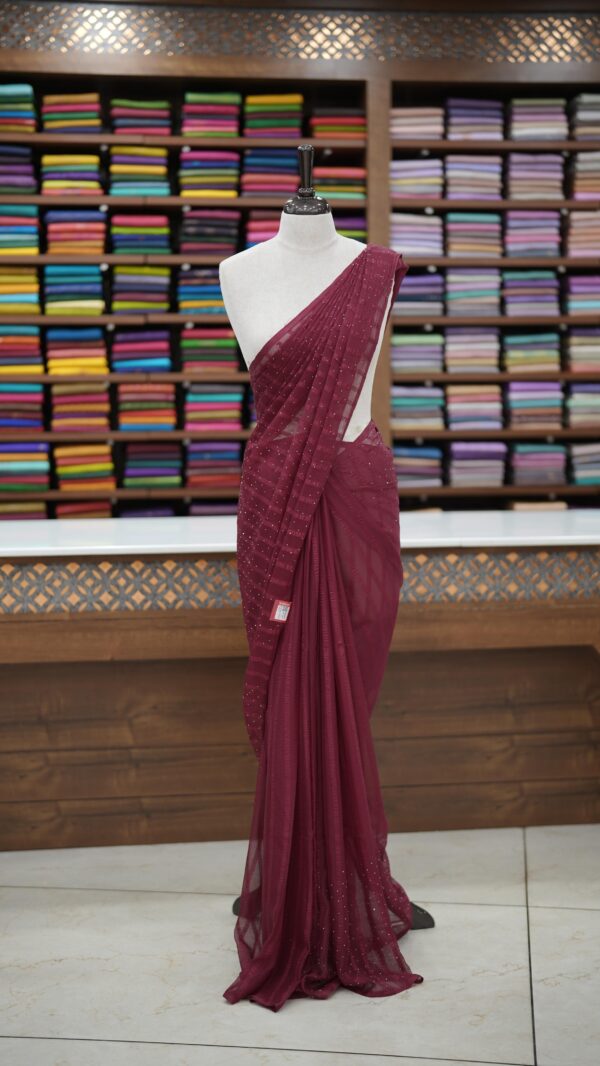 Shiffon saree MO97 - Image 5