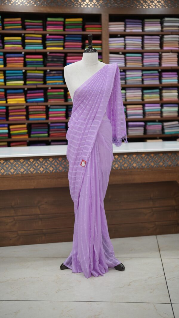 Shiffon saree MO97 - Image 4