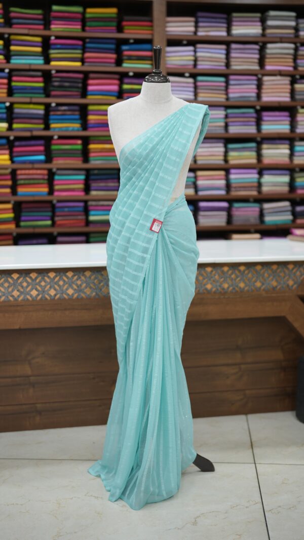 Shiffon saree MO97 - Image 6