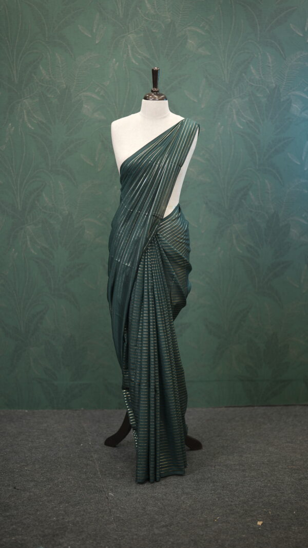 FOIL STRIPE SAREE M127 - Image 13