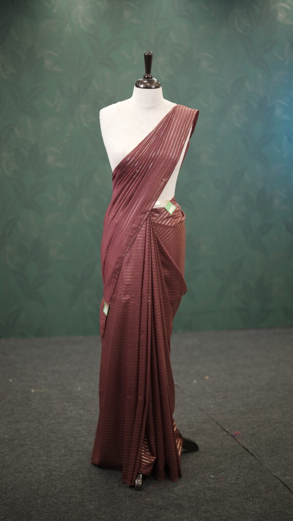FOIL STRIPE SAREE M127 - Image 12