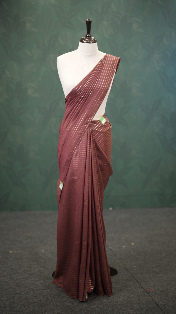 FOIL STRIPE SAREE M127 - Image 11