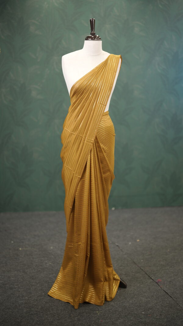 FOIL STRIPE SAREE M127 - Image 9