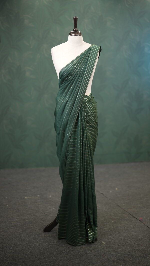 FOIL STRIPE SAREE M127 - Image 8