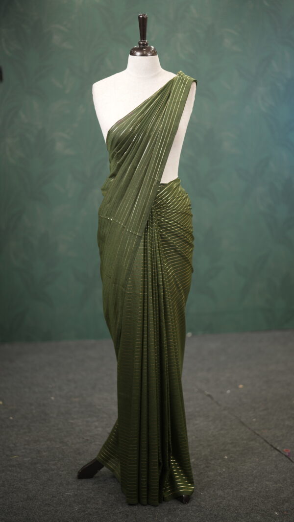 FOIL STRIPE SAREE M127 - Image 7
