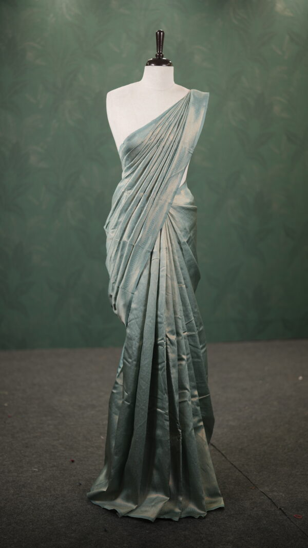 brocade semisilk saree M130 - Image 2
