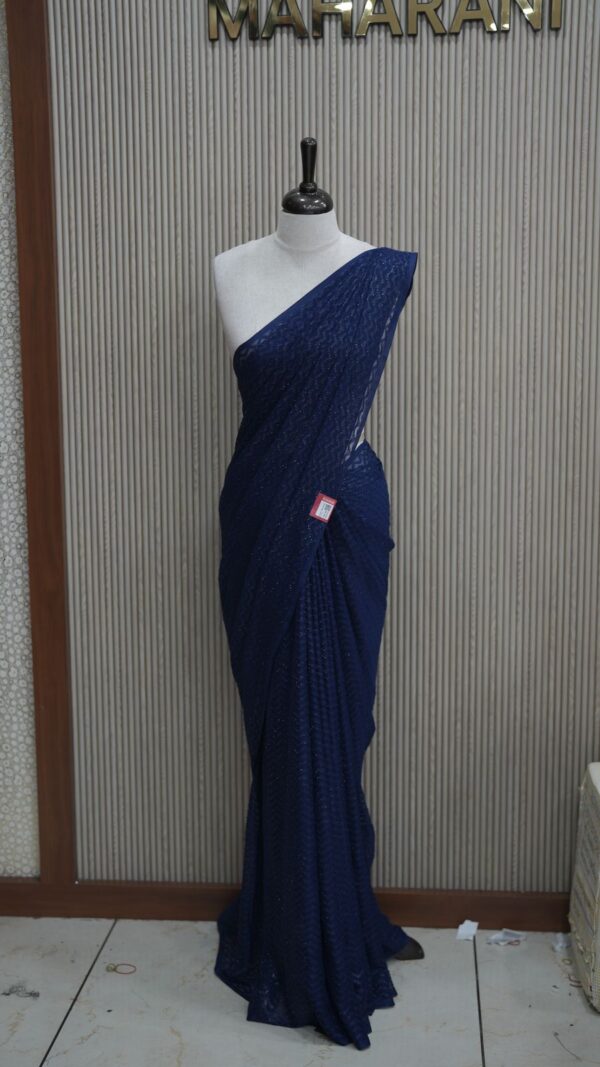 SOFT GEORGETTE SAREE M101 - Image 3