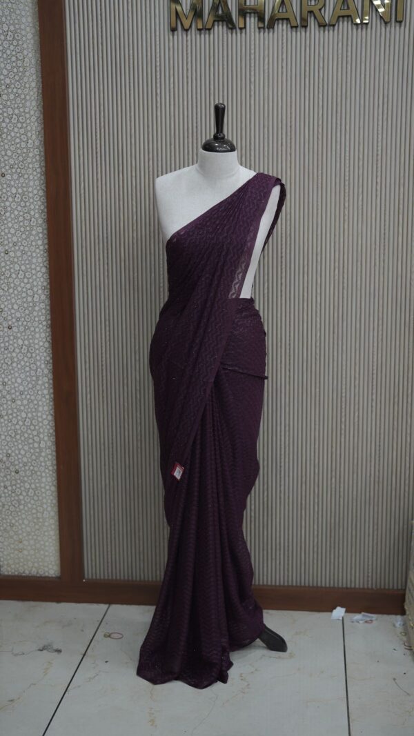 SOFT GEORGETTE SAREE M101 - Image 5