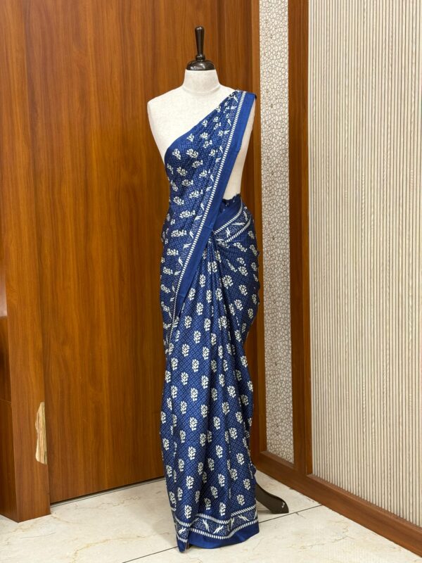 BATIK PRINT SAREE M102 - Image 3