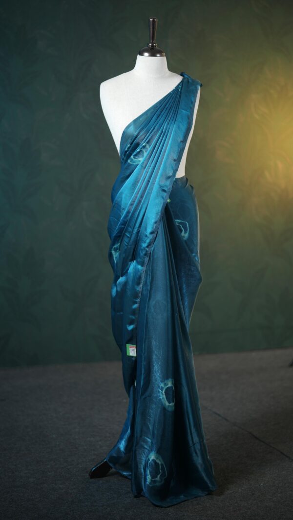 VELVET ORGANZA SAREE M103 - Image 3