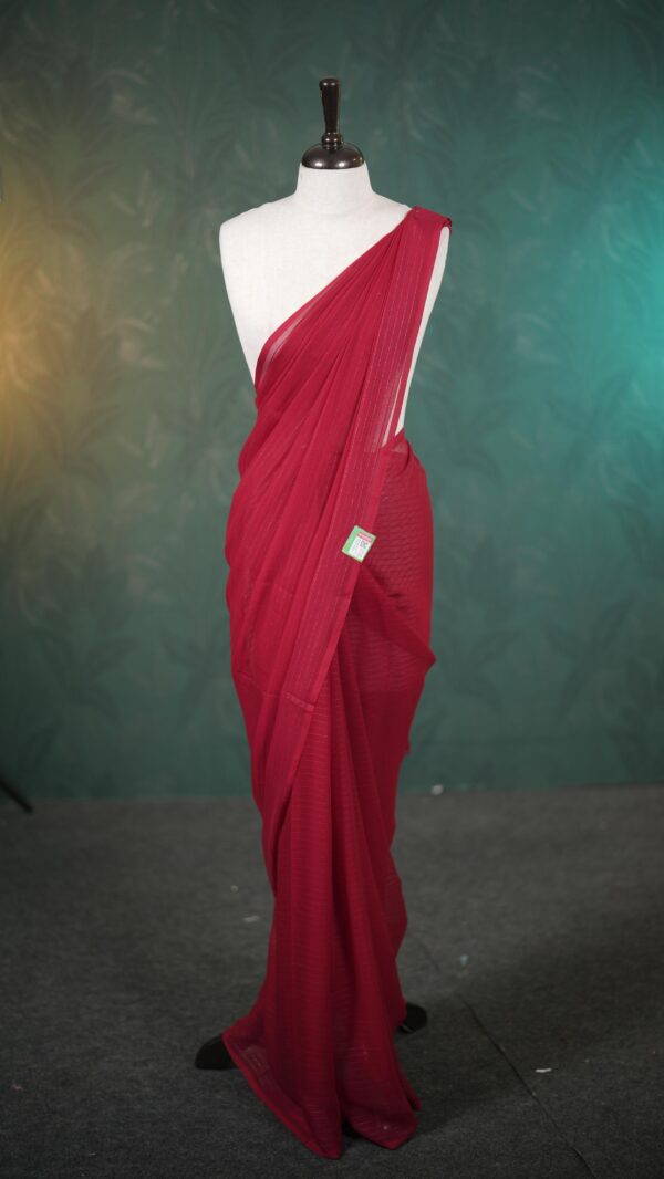 Georget Fancy Saree M111 - Image 5