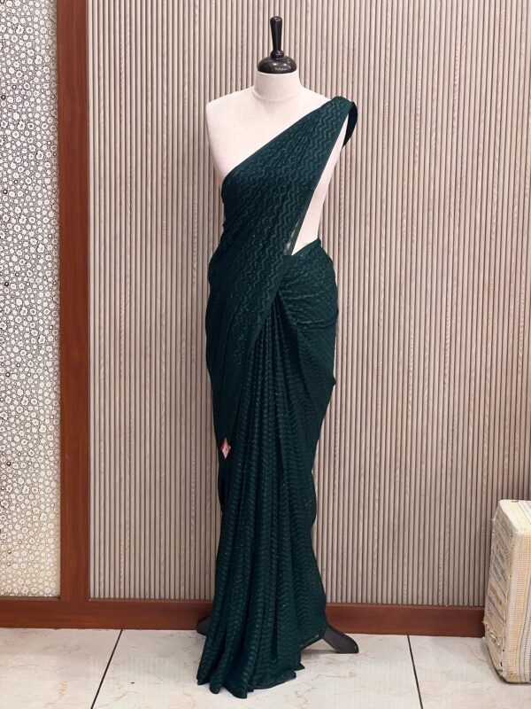 SOFT GEORGETTE SAREE M101 - Image 6
