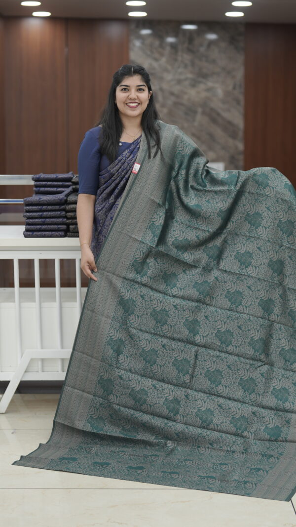 BROCADE SEMI SILK SAREE M158 - Image 4