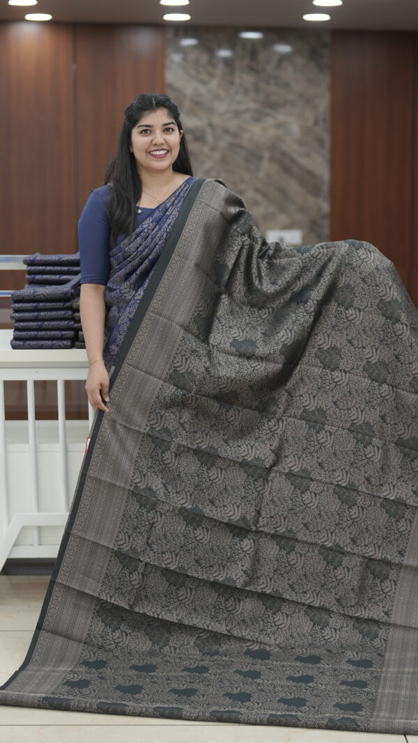 BROCADE SEMI SILK SAREE M158 - Image 3