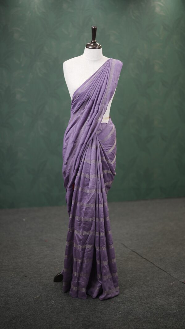 zari work vijithra saree M133 - Image 13