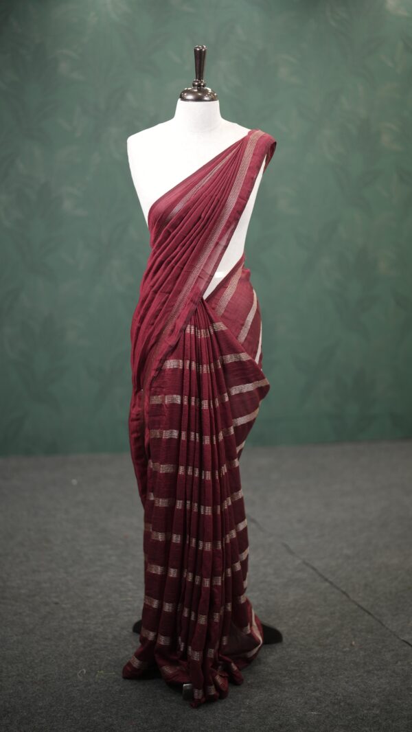 zari work vijithra saree M133 - Image 6