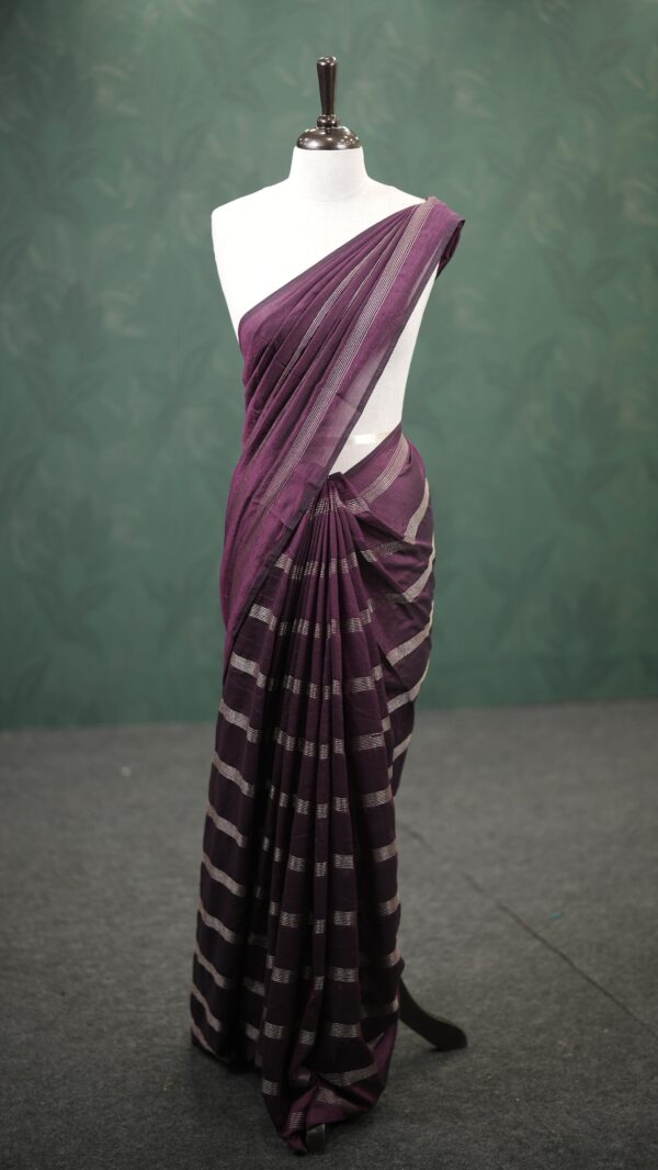 zari work vijithra saree M133 - Image 5
