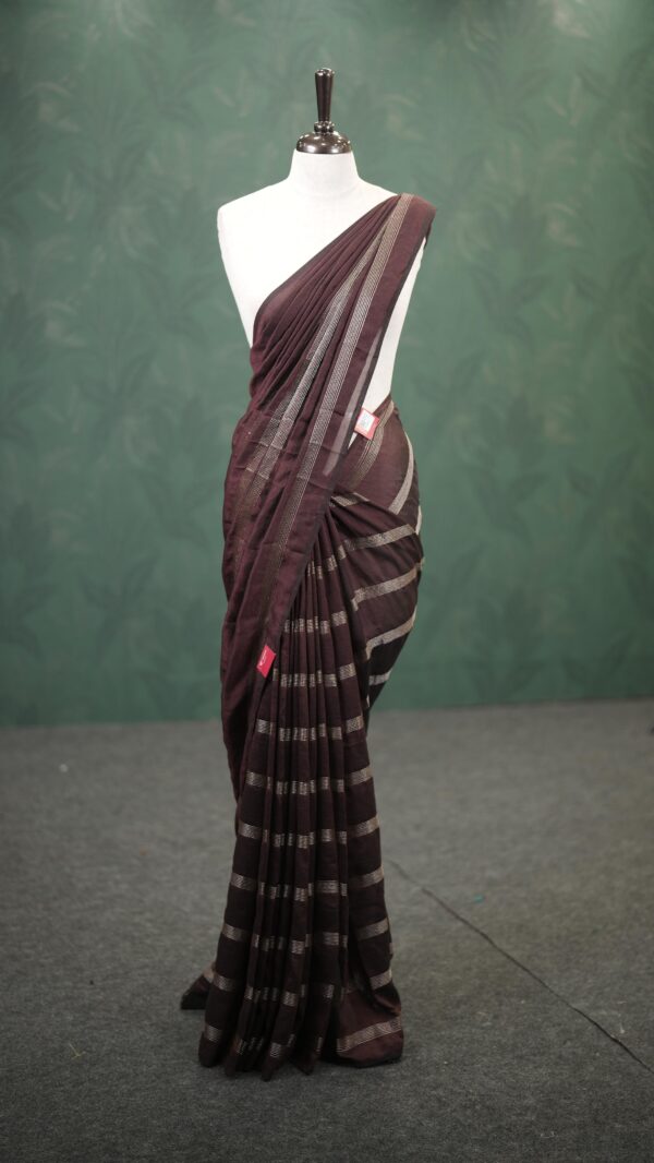 zari work vijithra saree M133 - Image 3