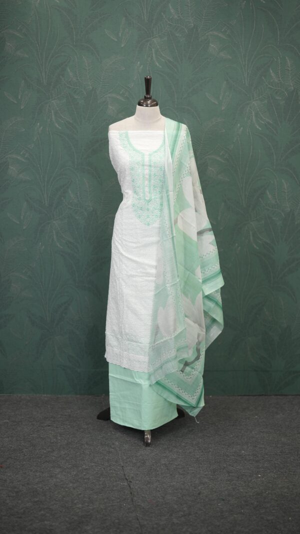 CHIKKANKARI CHURIDAR MATERIAL M138 - Image 5