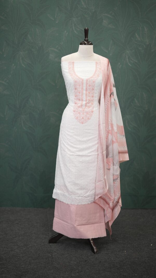 CHIKKANKARI CHURIDAR MATERIAL M138 - Image 2