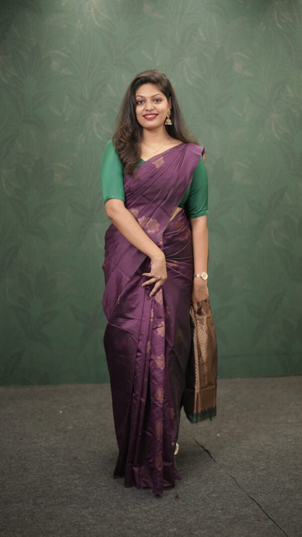 SEMI SILK SAREE M137 - Image 5
