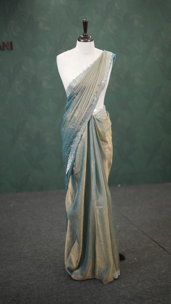 fancy saree M161 - Image 6