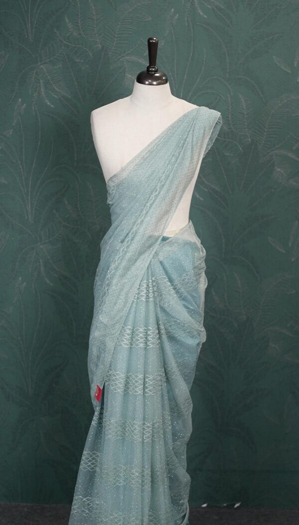 FANCY NET SAREE M168 - Image 2