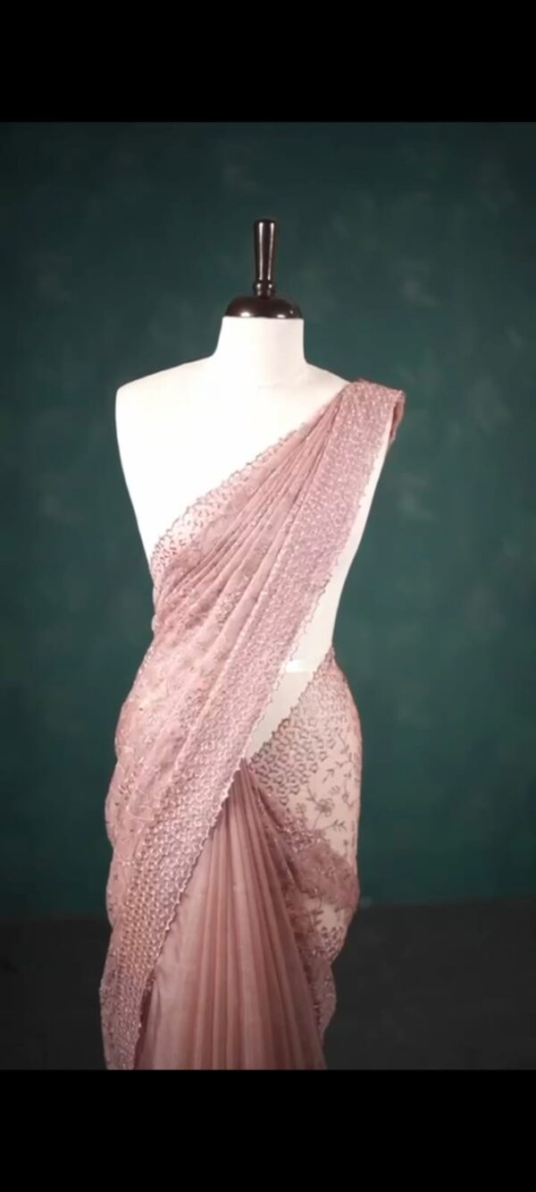 ORGANZA FANCY SAREE M169 - Image 2