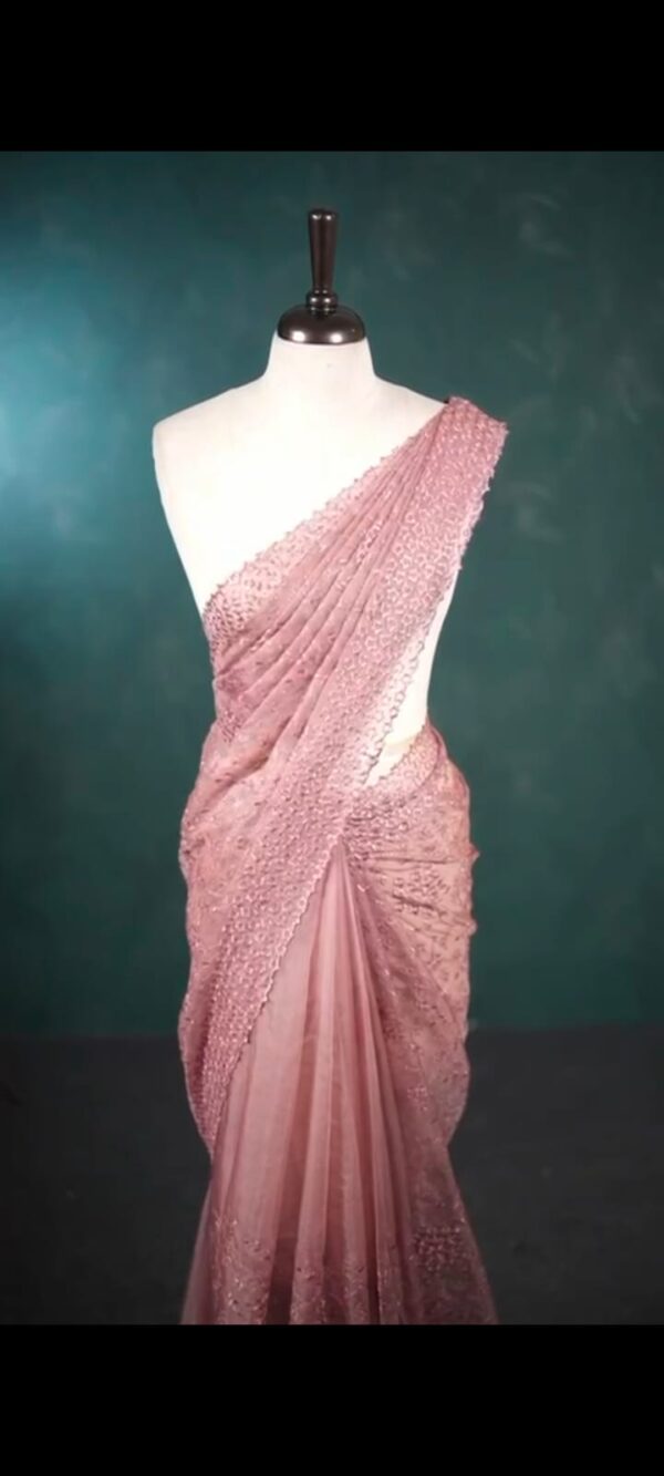ORGANZA FANCY SAREE M169 - Image 7