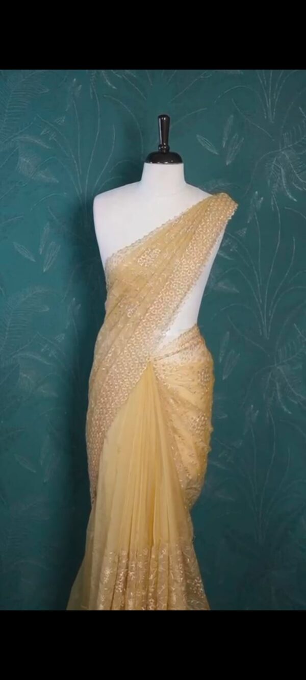 ORGANZA FANCY SAREE M169 - Image 6