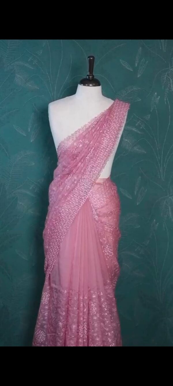 ORGANZA FANCY SAREE M169 - Image 10