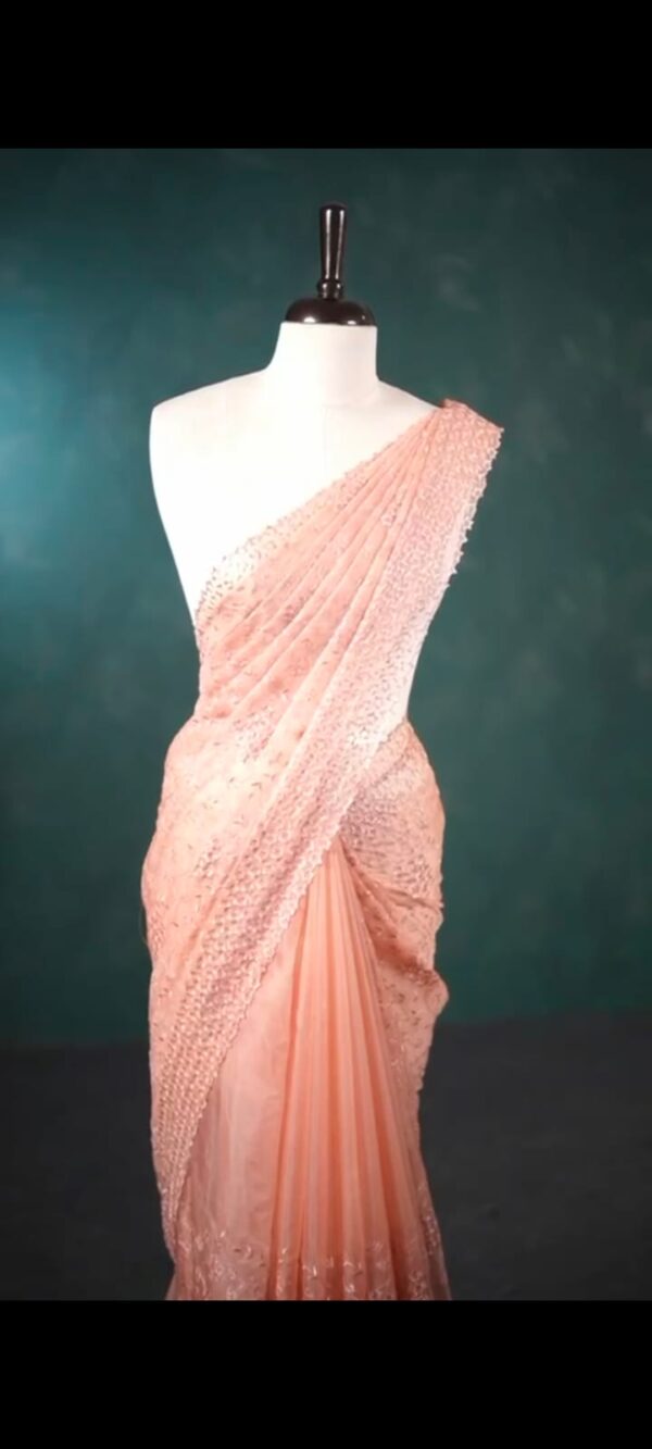 ORGANZA FANCY SAREE M169 - Image 9