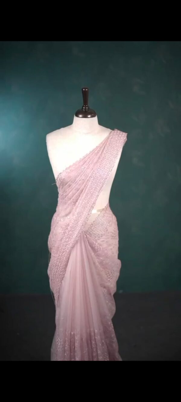 ORGANZA FANCY SAREE M169 - Image 8