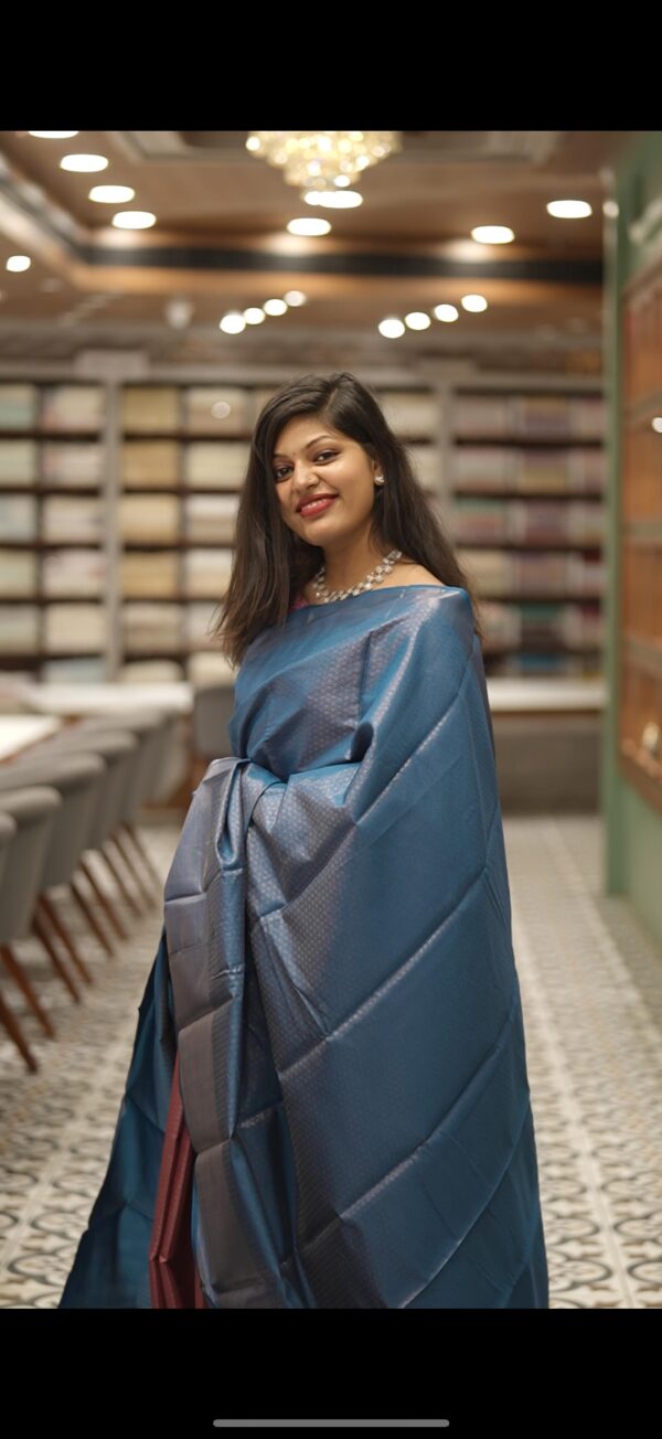 SEMI BROCADE SAREE M178 - Image 2