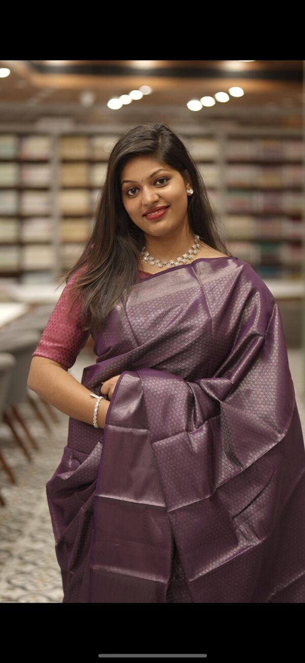 SEMI BROCADE SAREE M178 - Image 6