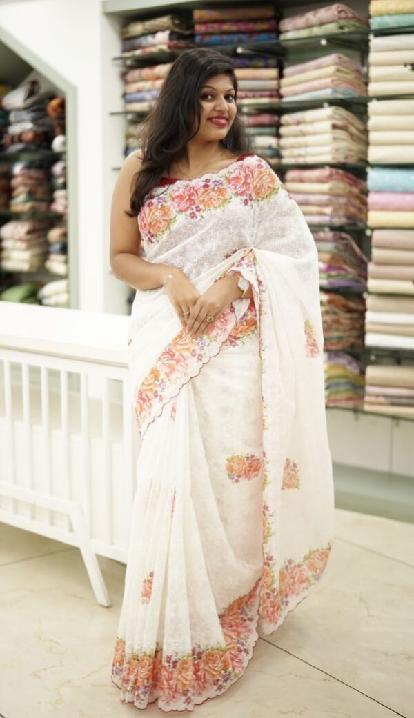 ONAM NET COTTA SAREE M256 - Image 5