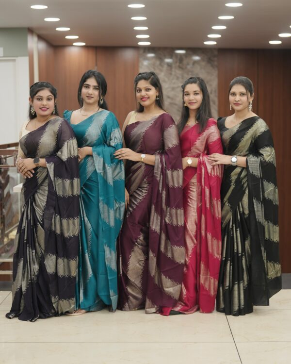SHIFFON SATIN SAREE M251