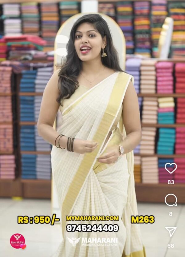 TRADITIONAL ONAM SET SAREE M263