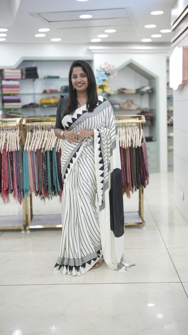 SEMI MODAL SILK SAREE M296 - Image 8